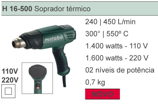 H 20 - 600 - Soprador Térmico