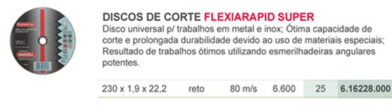 Flexirapid Super - #(DxExFmm) - 230 x 1,9 x 22,2