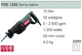 PSE 1200 - Serra Sabre