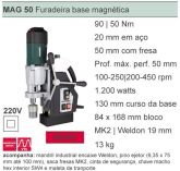 MAG 50 - Furadeira Base Magnética