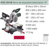 KGS 254 M - Serra de Esquadria com braço telescópico 10