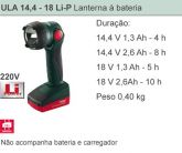 Ula 14,4 18 Li-P - Lanterna