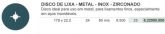 DL - Metal Inox Zirconado #24 (DxExFmm) - 178 x 22,2