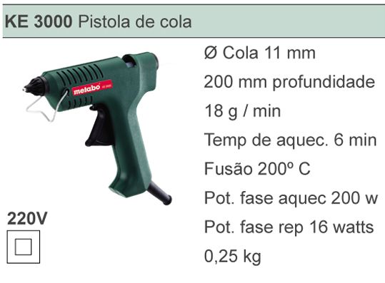 KE 3000 - Pistola de Cola