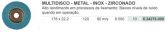 MD - Metal  Inox  Zircon - #(DxExFmm) - 178 x 22,2